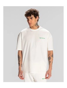 Kappa Authentic Dan Erkek Beyaz Yuvarlak Yaka Tişört