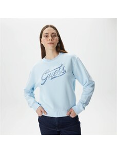Guess Cn Stones Kadın Mavi Sweatshirt