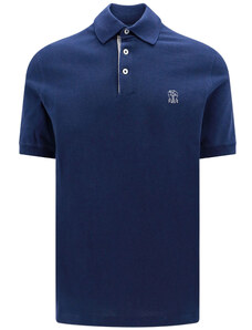 Brunello Cucinelli Erkekler İçin Polo Tişörtler, Polo Gömlekler, Baskılı Tişörtler, Blue Royal, Pamuk, 2024, L M S XL XXL