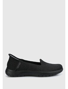 Skechers Bbk On-The-Go Flex - Clover Kadın Siyah Slip-Ins Yürüyüş Ayakkabısı 138182