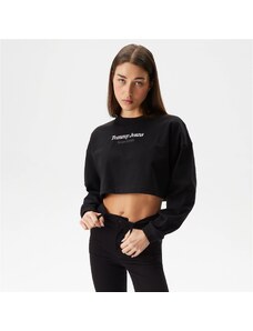 Tommy Jeans Relaxential Logo 1+ Crew Kadın Siyah Sweatshirt