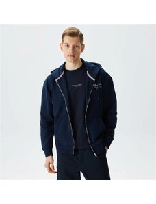 Tommy Jeans Relax Luxe Zip-Throughts Hoodie Erkek Mavi Sweatshirt