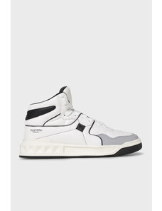 Valentino Garavani Hakiki Deri Bilekli Sneaker Erkek Ayakkabı Xy2s0e63nwn 0n2 Beyaz