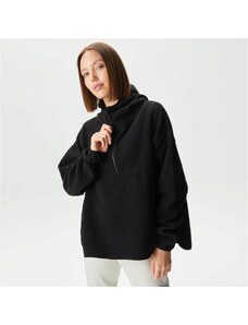 Skechers Outdoor Fleece Half Zip Sherpa Kadın Siyah Sweatshirt