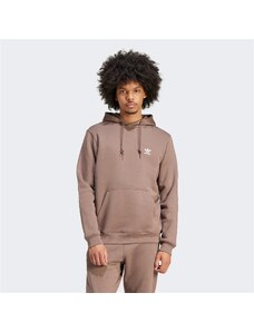 Adidas Essential Hoody Erkek Kahverengi Sweatshirt