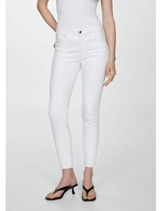 Mango Kadın Skinny Cropped Jean Beyaz