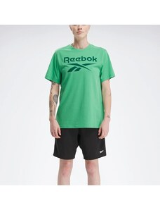 Reebok Identity Big Logo Erkek Yeşil Yuvarlak Yaka Tişört