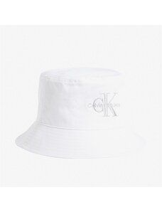 Calvin Klein Jeans Monogram Kadın Beyaz Şapka