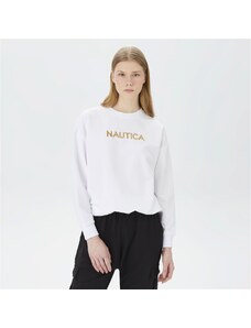 Nautica Kadin Beyaz Relaxed Fit Sweatshirt