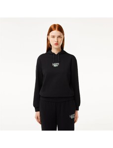 Lacoste Kadın Kapüşonlu Baskılı Siyah Sweatshirt
