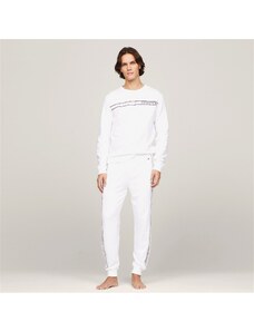 Tommy Hilfiger Track Top Erkek Beyaz Sweatshirt