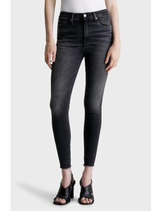 Calvin Klein Pamuklu Yüksek Bel Dar Paça Super Slim Fit Jeans J20j2221491by Bayan Kot Pantolon J20j222149 1by Siyah