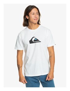 Quiksilver Comp Logo Erkek Beyaz Yuvarlak Yaka Tişört