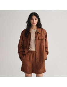 Gant Kadın Kahverengi Relaxed Fit Klasik Yaka Ceket