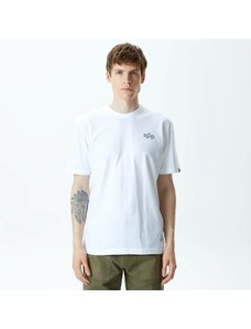 Alpha Industries Stencil Unisex Beyaz T-Shirt