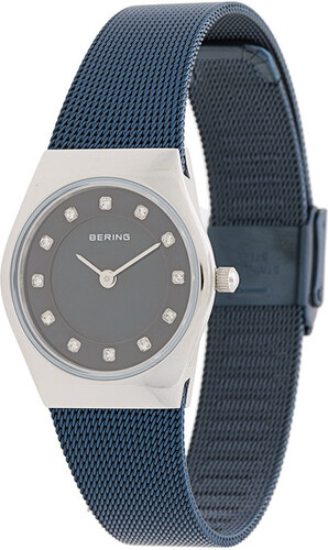 Bering Max Rene 36mm Polished Silver Milanese Strap Unisex Watch 15836 004