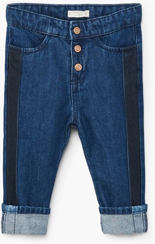 Mango Baby Mavi Unisex Bebek Jean Pantolon Glami Com Tr