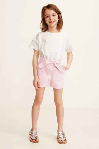 Mango Kids Pembe Kiz Cocuk Sort Glami Com Tr