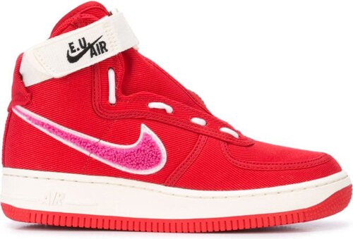 nike air force 1 high gym red perforated