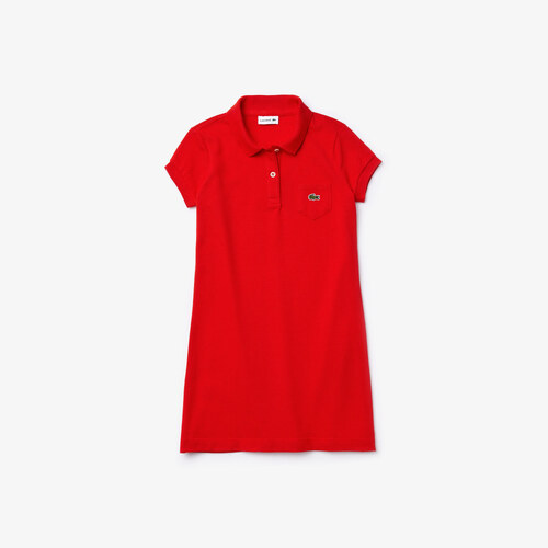 Lacoste Cocuk Kirmizi Polo Yaka Elbise Glami Com Tr