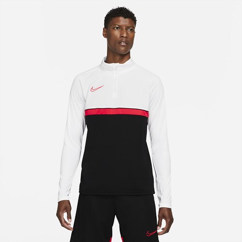 nike football academy drill top in black