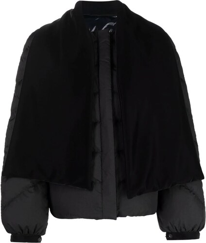 emporio armani reversible down jacket black