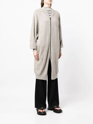 Fear Of God Essentials Long Line Knit Cardigan Grey Glami Com Tr