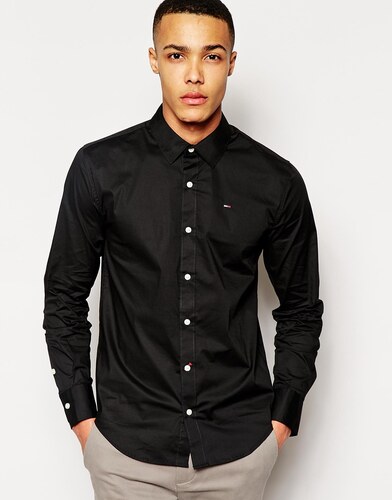 tommy jeans stretch shirt