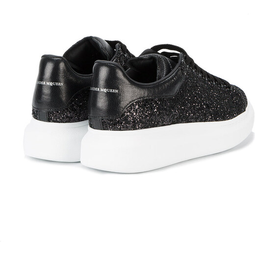 Alexander McQueen Black Glitter Platform Sneakers Glami