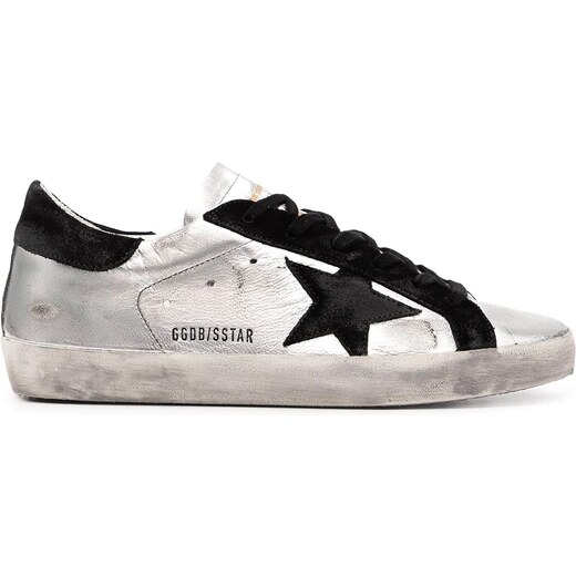 golden goose superstar sneakers silver