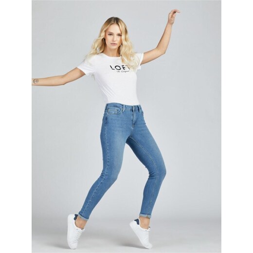 loft modern high waist skinny ankle jeans