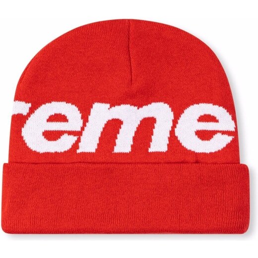 Supreme big logo beanie Red Glami