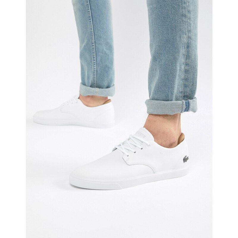 Lacoste Espere Leather Trainers In White White Glami