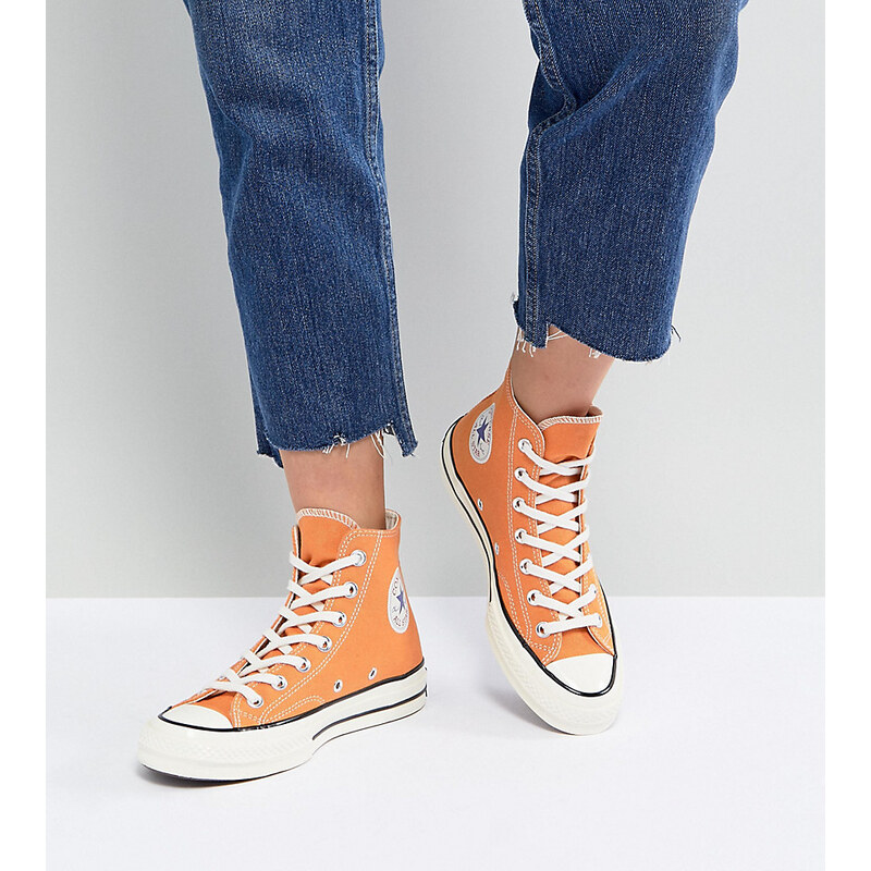 Converse Chuck 70 High Top Trainers In Orange Orange Glami