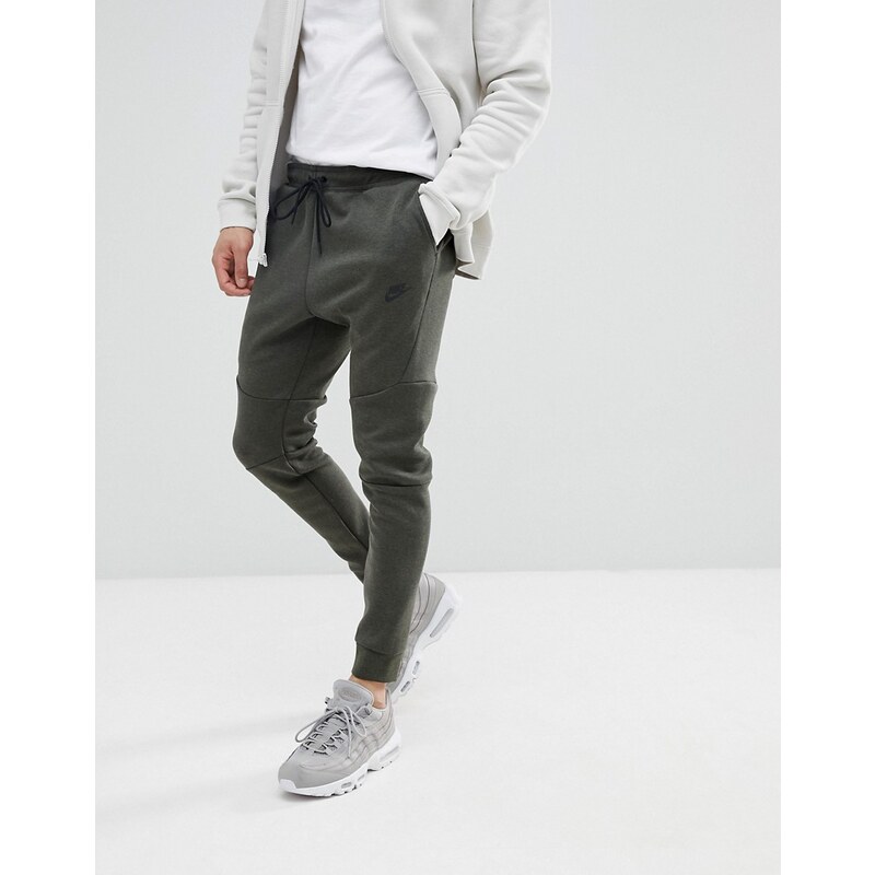 Nike Tech Fleece Joggers In Slim Fit In Green 805162 355 Green Glami