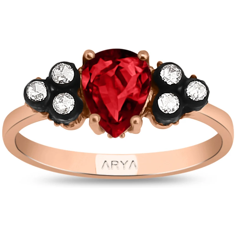Arya Pırlanta 1 13 Karat Damla Yakut Elmas Yüzük