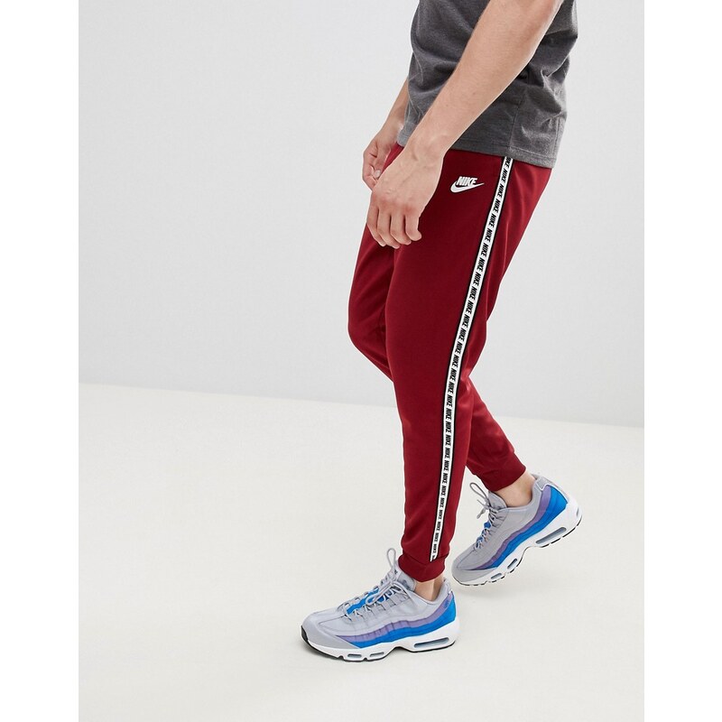 Nike Taping Skinny Fit Joggers In Red AR4912 677 Red Glami