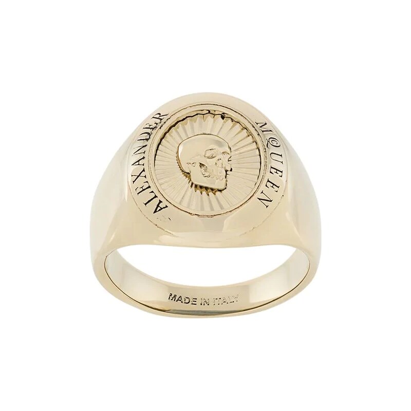 Alexander mcqueen shop signet ring