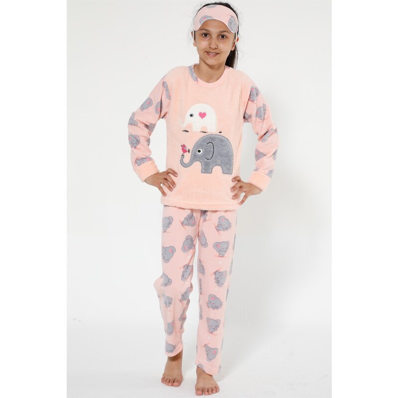 Akbeniz Well Soft Kız Çocuk Pijama Takımı 4526
