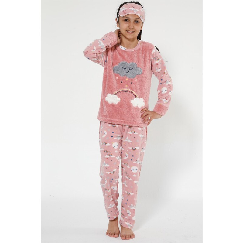 Akbeniz Well Soft Kız Çocuk Pijama Takımı 4525