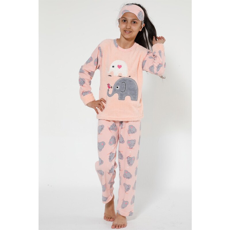 Akbeniz Well Soft Kız Çocuk Pijama Takımı 4526
