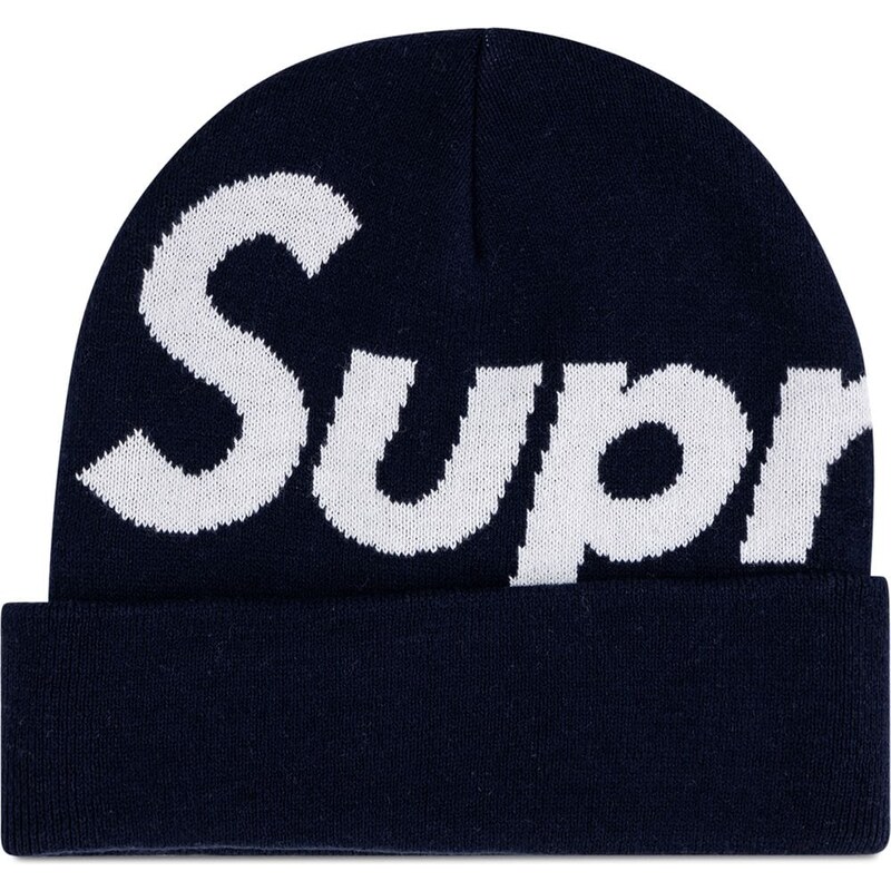 Supreme big logo beanie Blue Glami