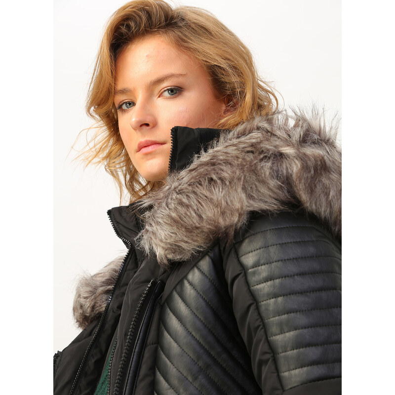 Only linette outlet fur hood