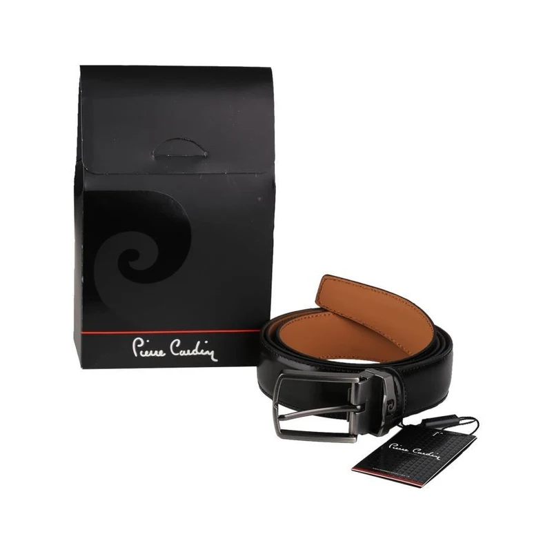 Pierre Cardin Black Opening Men's Belt KE23 Pierre Cardin Black Opening Men's Belt KE23
