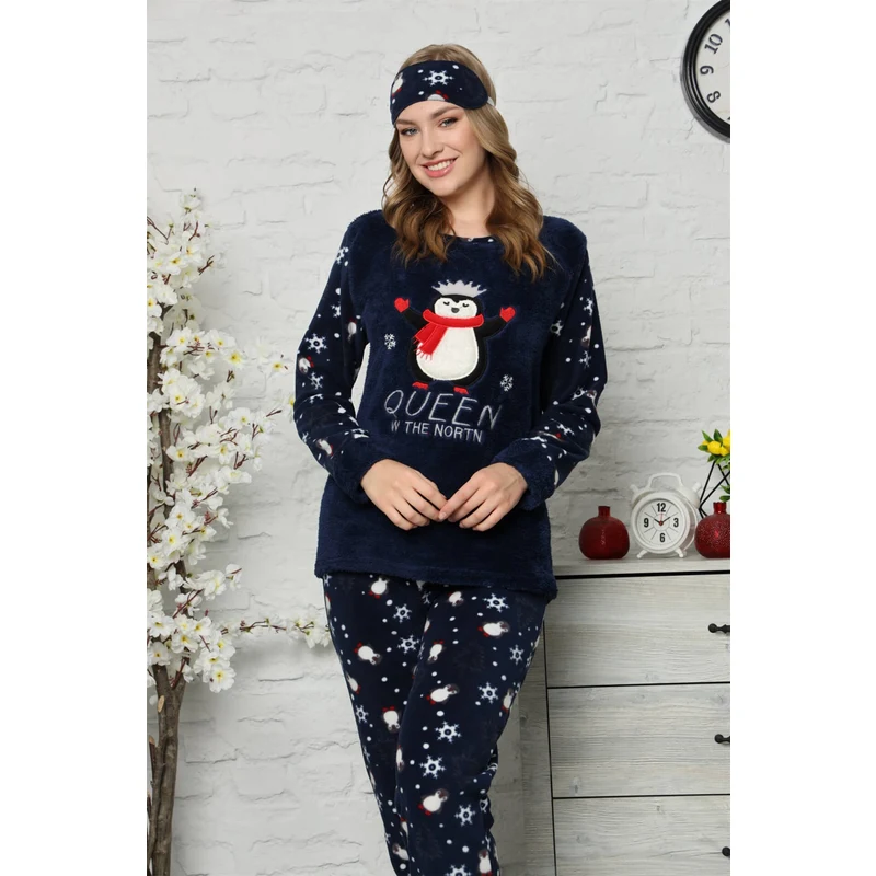Akbeniz Welsoft Polar Kadın Pijama Takımı 8063 RQ7683
