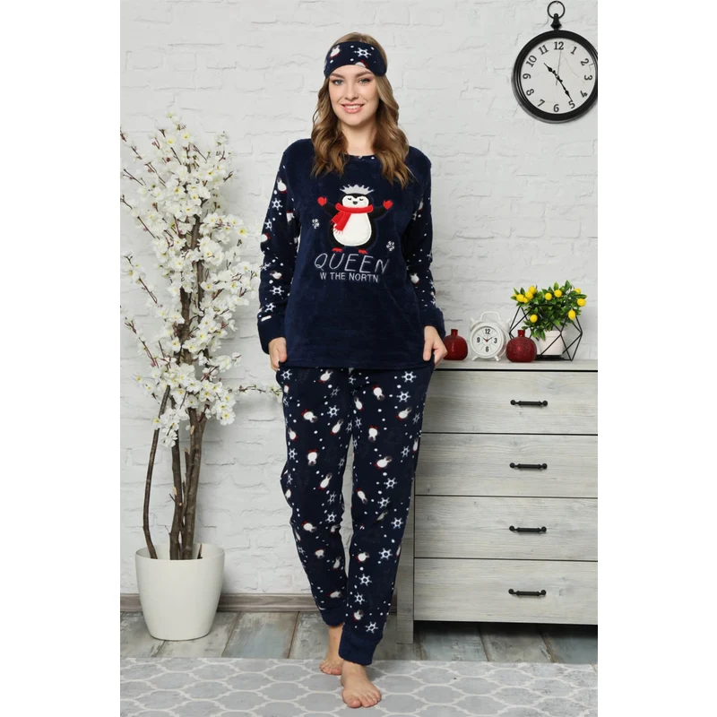 Akbeniz Welsoft Polar Kadın Pijama Takımı 8063 RQ7683