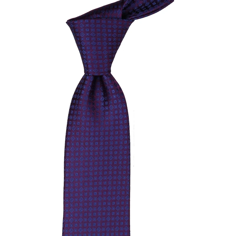 Kravatkolik Damson Small Patterned Classic Tie KK9404