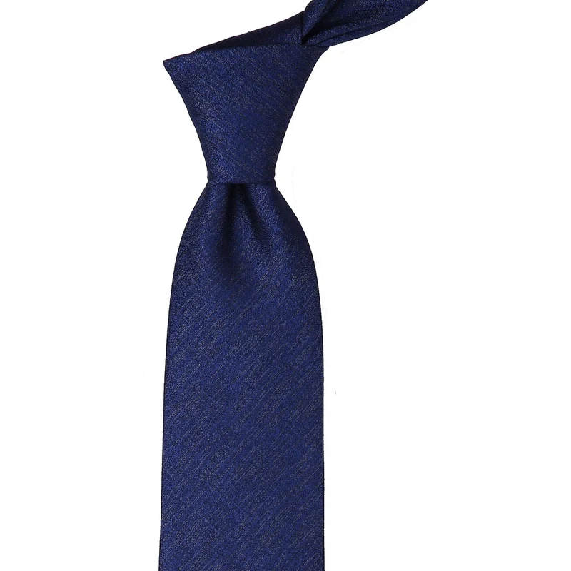 Kravatkolik Navy Blue Sand Pattern Handkerchief Classic Tie KK9446