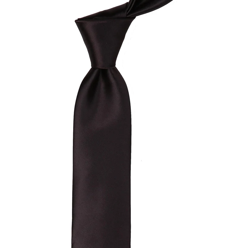 Kravatkolik Brown Satin Slim Tie SK5310 Kravatkolik Brown Satin Slim Tie SK5310