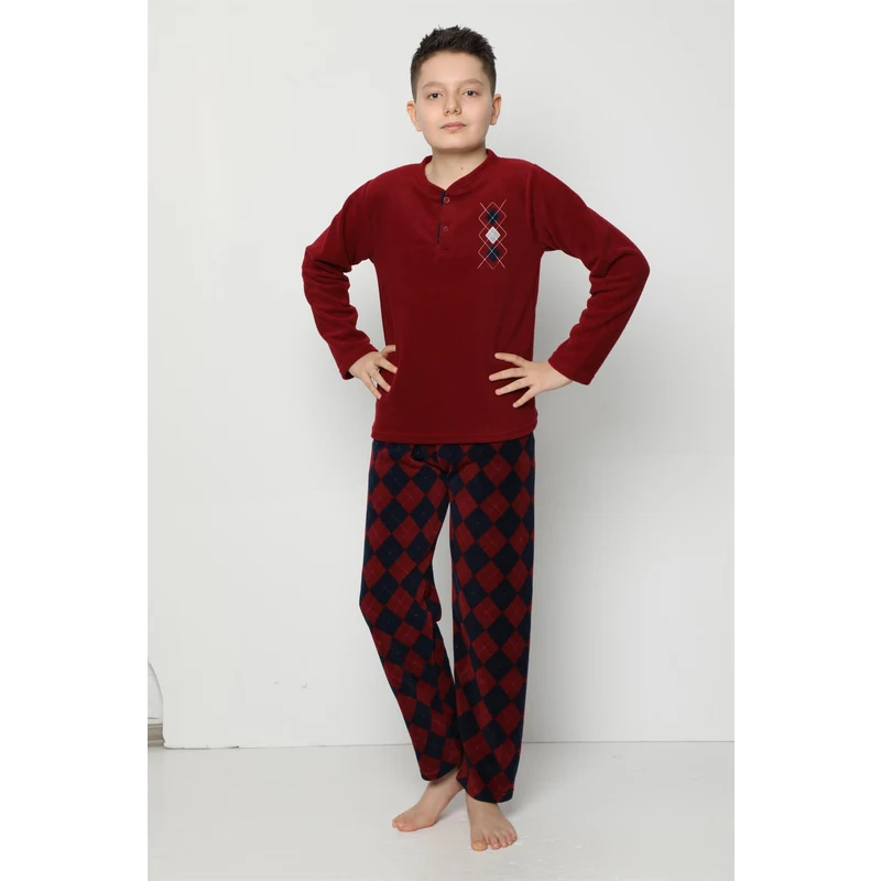 Akbeniz WelSoft Polar Erkek Çocuk Pijama Takımı 4530 ZN8235